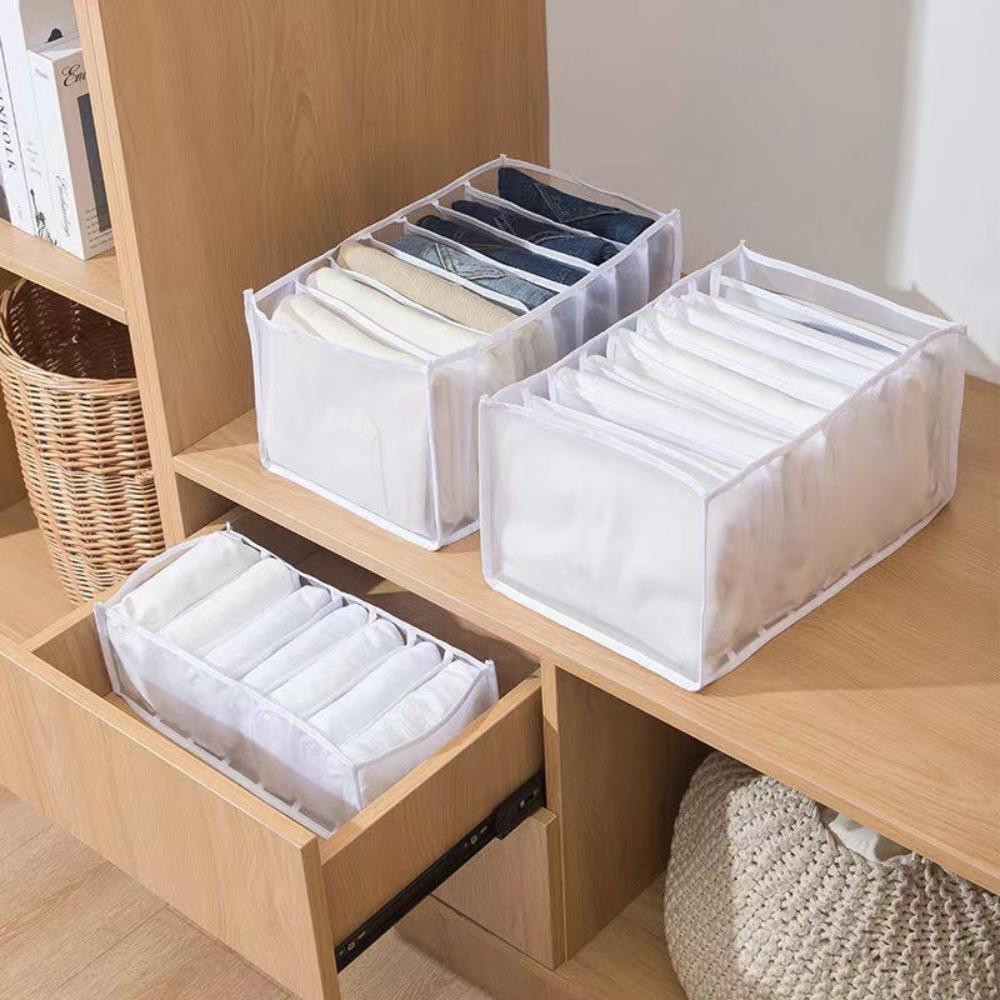 3PCS Washable Home Organization Drawer Divider Foldable Underwear Scarf Storage Pouch  Home & Living