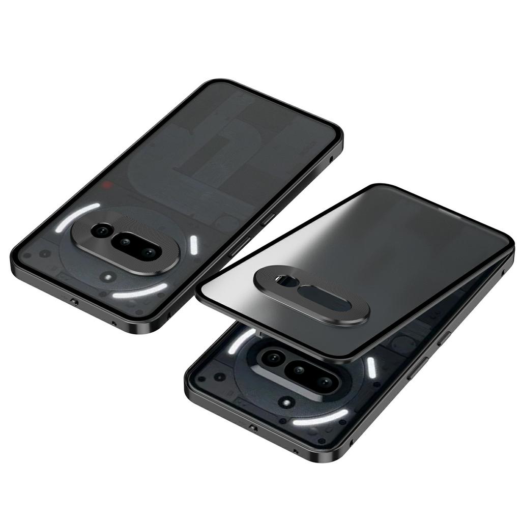 For Nothing Phone (3a) Matte Case Aluminium Alloy+PC Phone Cover Pop-Up Snap Lock