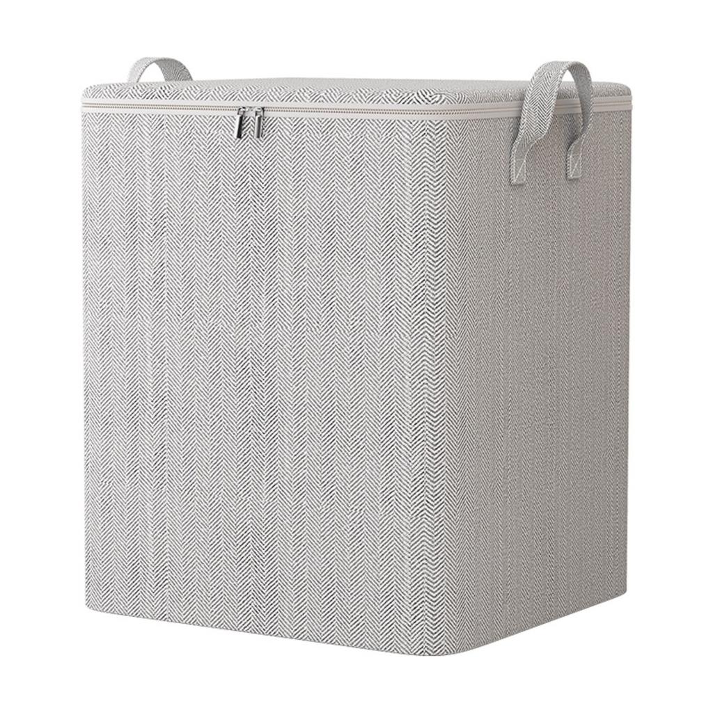 1 Velká krytá úložná taška, Odolná, Může uskladnit oblečení, deky, ložní prádlo, Organizér šetřící místo, Třídění a skladování oblečení