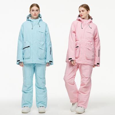 Traje de Esquí para Hombre y Mujer para Exterior Invierno Cálido Traje de Snowboard Impermeable Cortavientos Conjunto de Chaqueta y Pantalón Talla Grande Transpirable Aislante Traje de Nieve