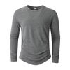 Men'S Round Neck Long Sleeved Fashionable Casual Sports Top