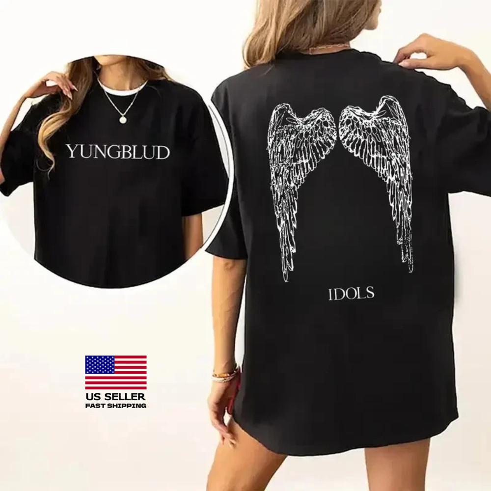 Новая унисекс футболка Yungblud IDOLS Wings Tour 2025, все размеры, быстрая доставка XXXXL