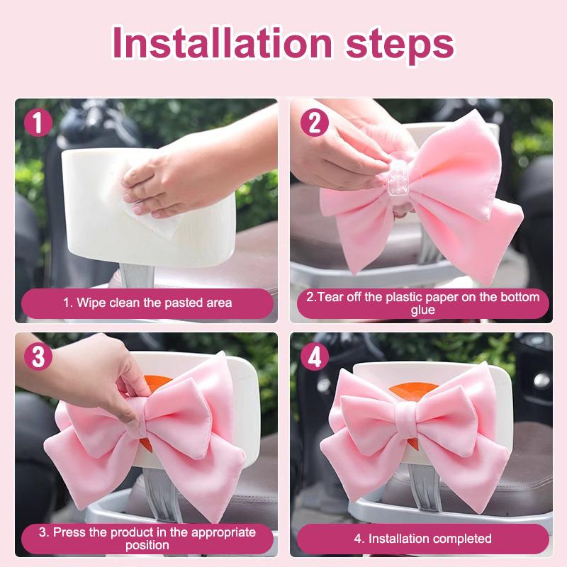 Helmaccessoires Dames Striklint Decoratie Dubbellaagse Sterke Bevestiging Schattige Strikaccessoires Voor Elektrische Motor