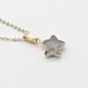 Dainty Natural Stone Gold Plated Star Gemstone Pendant Charm Pentagram Crystal Stone Pendant Necklace for Women Gift