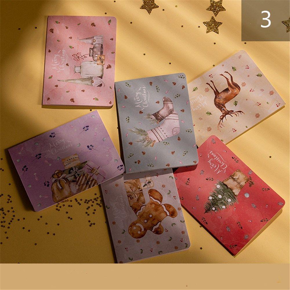 6 Наборов Новогодних Свадебных Наклеек, На День Рождения, С Наилучшими Пожеланиями, Рождественская Открытка, С Рождеством, Карточки с Пожеланиями