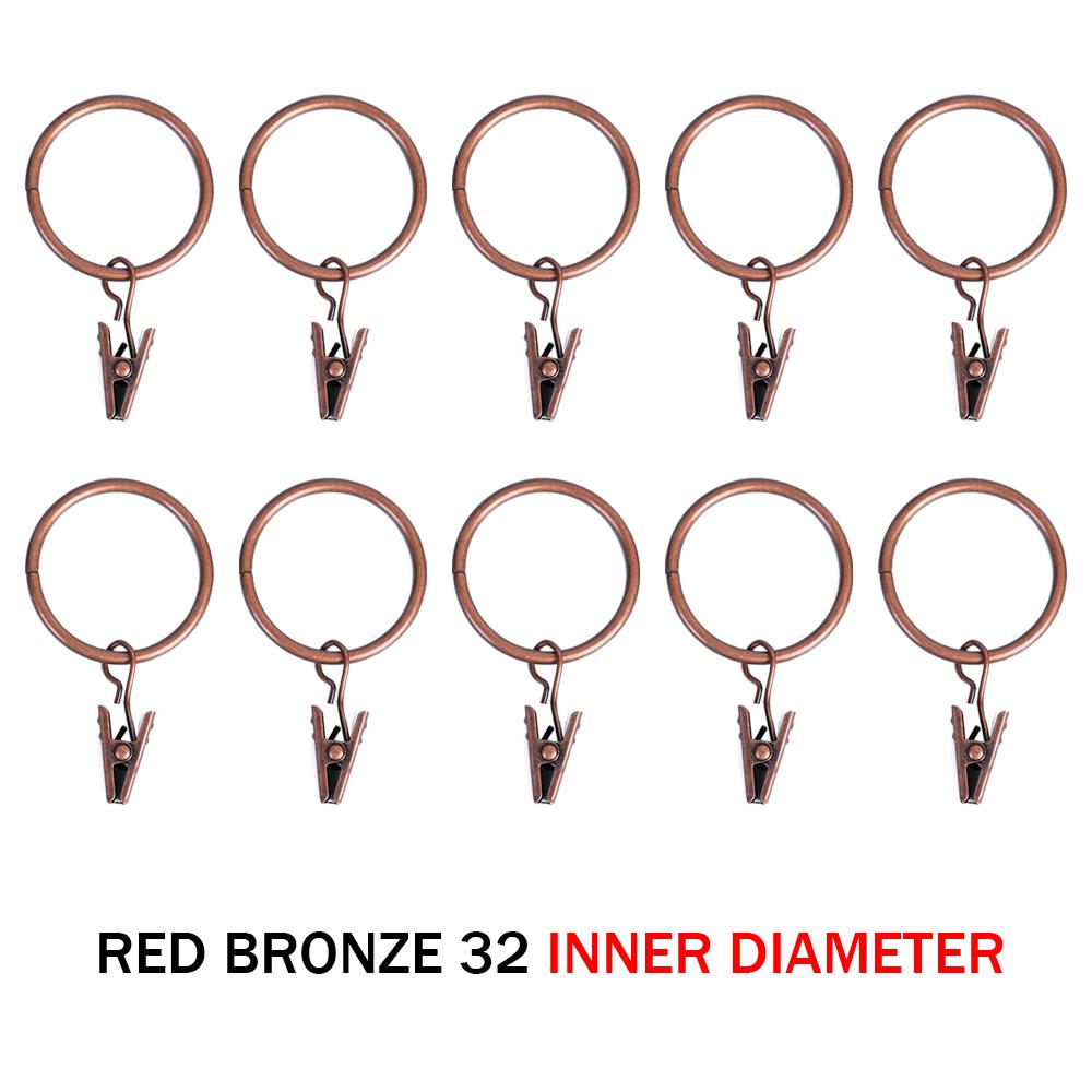 10PCS Curtain Clip Iron Made Curtain Clips Multicolor Buckle Clip Retro Classic Drapes Tie Buckles Modern Curtain Accessories