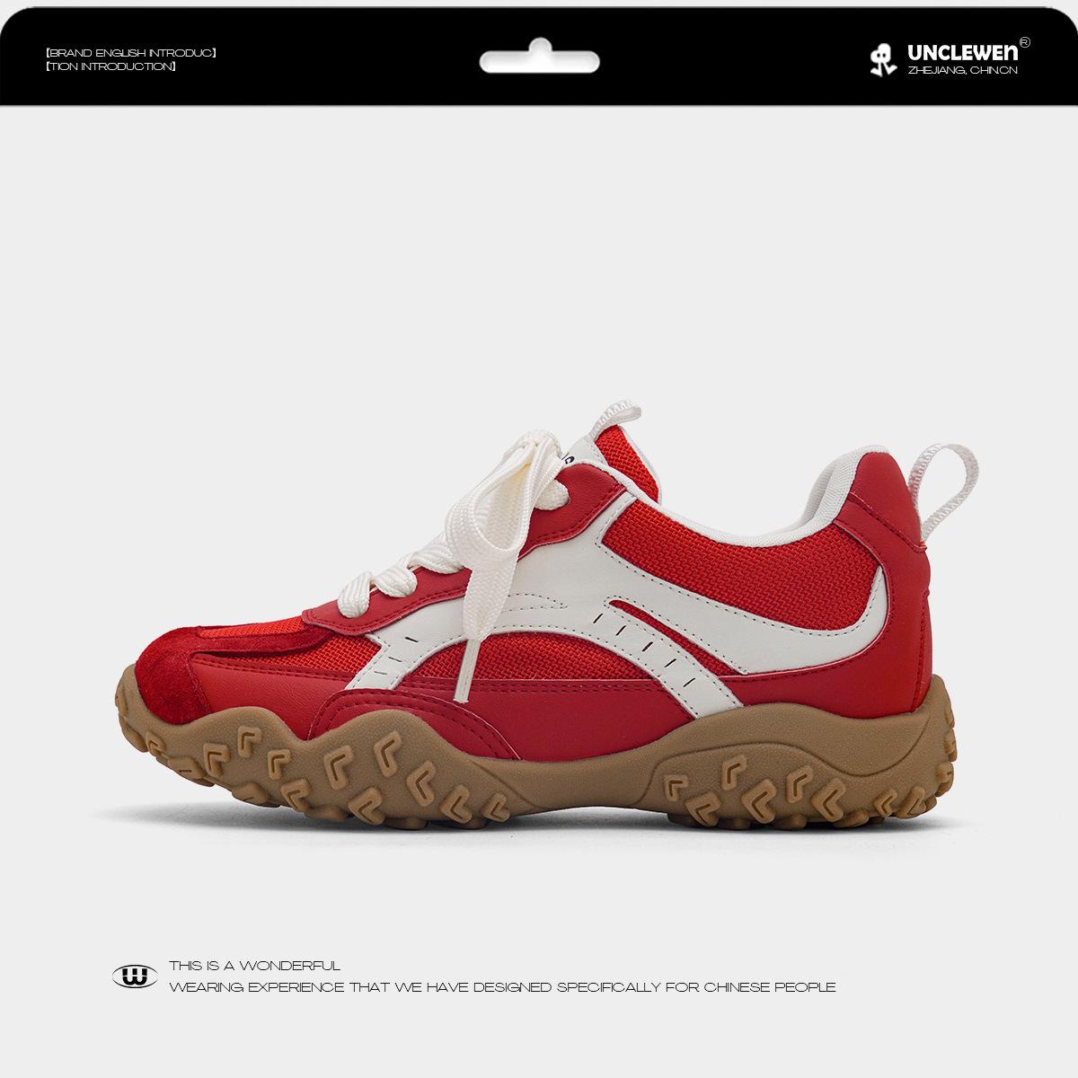 

6CM~ inner height increase heel small German training shoes women s 2025 summer new thick-soled mesh breathable casual sports shoes 40