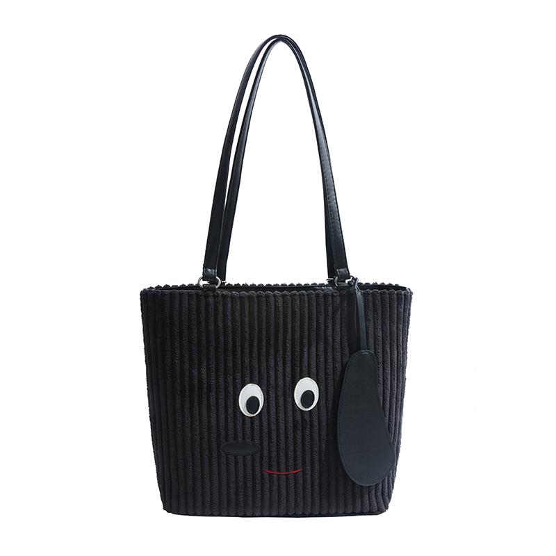 Corduroy Tote Bag Women's Shoulder Bag Large Capacity Multi-Function Backpack