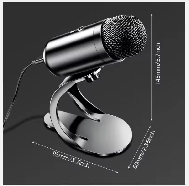 Professional Wired Condenser Conference Microphone Gooseneck Desktop High Voice Quality Mic Computer Gaming USB Microphone