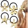 Silver Metal Metal Hair Cuff Golden Color Hair Rope Accessories Scrunchies  Girls