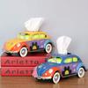 Scatola per fazzoletti per autobus in stile industriale creativo in ferro vintage, decorazione per la casa, soggiorno, desktop, ristorante, decorazione della scatola estraibile in carta