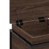 Storage Box with Lid Oak Look 40x40x51.5 Cm