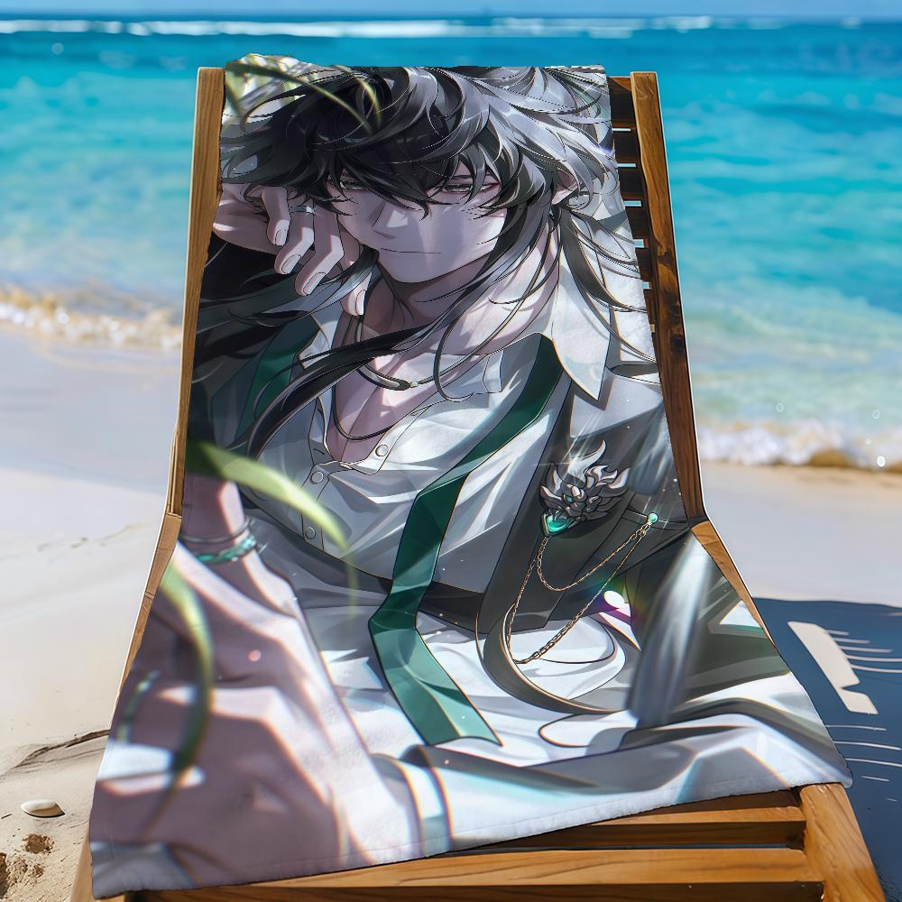 

Wuthering Waves Qiuyuan Game Towel Sports Quick Dry Travel Camping Gear Sandproof Soft Light Large Beach Towel W40*H60(CM)
