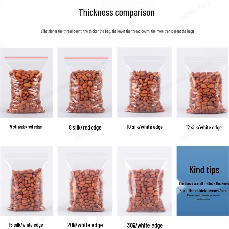 Thickened Transparent Self-Sealing Bags