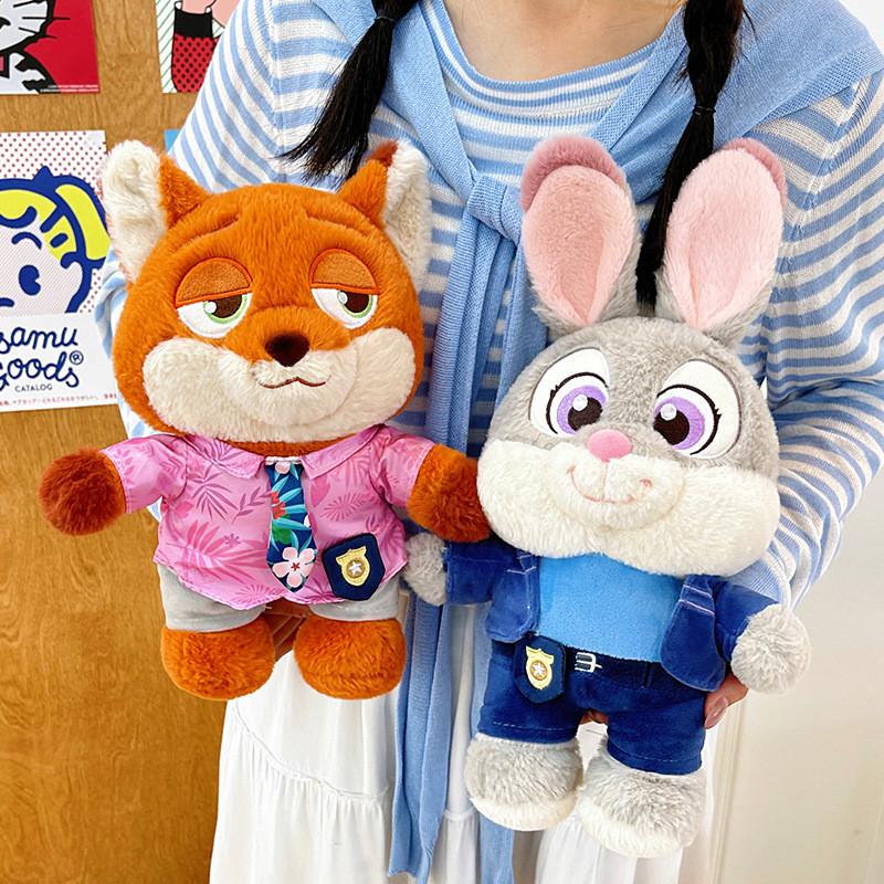 Judy And Nick Zootopia Plush Toys With Pp Cotton Filling For Kids And Fans