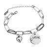 Heavy-Duty 925 Sterling Silver Retro Disc Bracelet In Trendy Fashion Style
