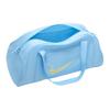 Nike Logo Print Zipper Closure Polyester Tote Shoulder Crossbody Gym Bag Large Unisex bags Aquarius-Blue Light-Laser-Orange DR6974-407