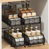 Zhaiwanjia Pull-Out Double-Layer Kitchen Storage Rack