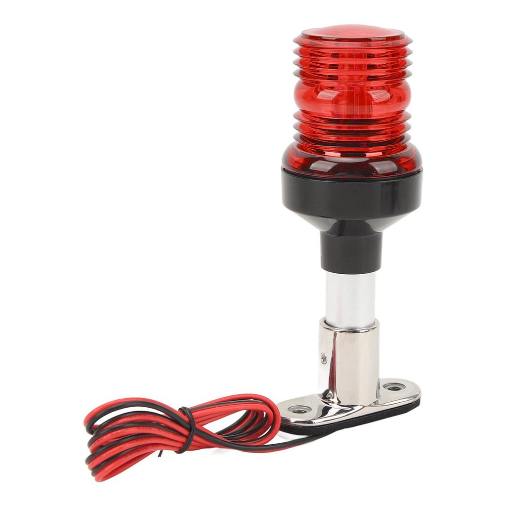 Boat Anchor Light Waterproof 2NM Visibility 6in 360 Degree All Round Stern Light with Stainless Steel Base for Yachet