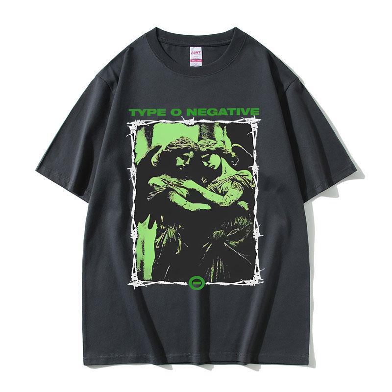 Limited Vintage Type O Negative Band Tshirt Unisex Women Fashion Casual Oversized Tshirts Unisex Retro Gothic Rock Metal T Shirts