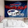 Buffalo Bill LOGO Tapestry for Bedroom Aesthetic Classroom Tapestries Wall Hanging for Living Room Dorm Office,Ideal Creative Gift