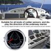 52mm Universal Boat Rudder Angle Indicator 0 190ohm Signal with Rudder Sensor 9 32V Backlight Gauge for Boat YachtBlack