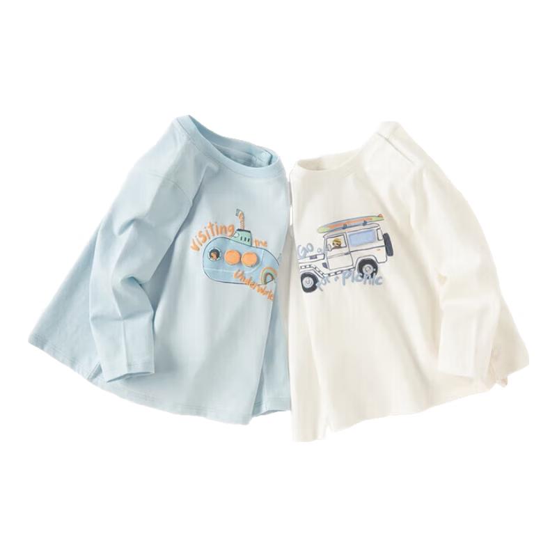 David Bella Kinder Cartoon Langarm-T-Shirt