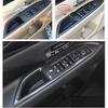 Black Brushed Auto Styling Door Armrest Window Lift Button Panel Cover Trim ABS Accessories For Mitsubishi Outlander 2014 -