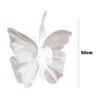 Big Size 3D Butterfly Decoration 50cm Large Artificial Butterfly  Valentines Day