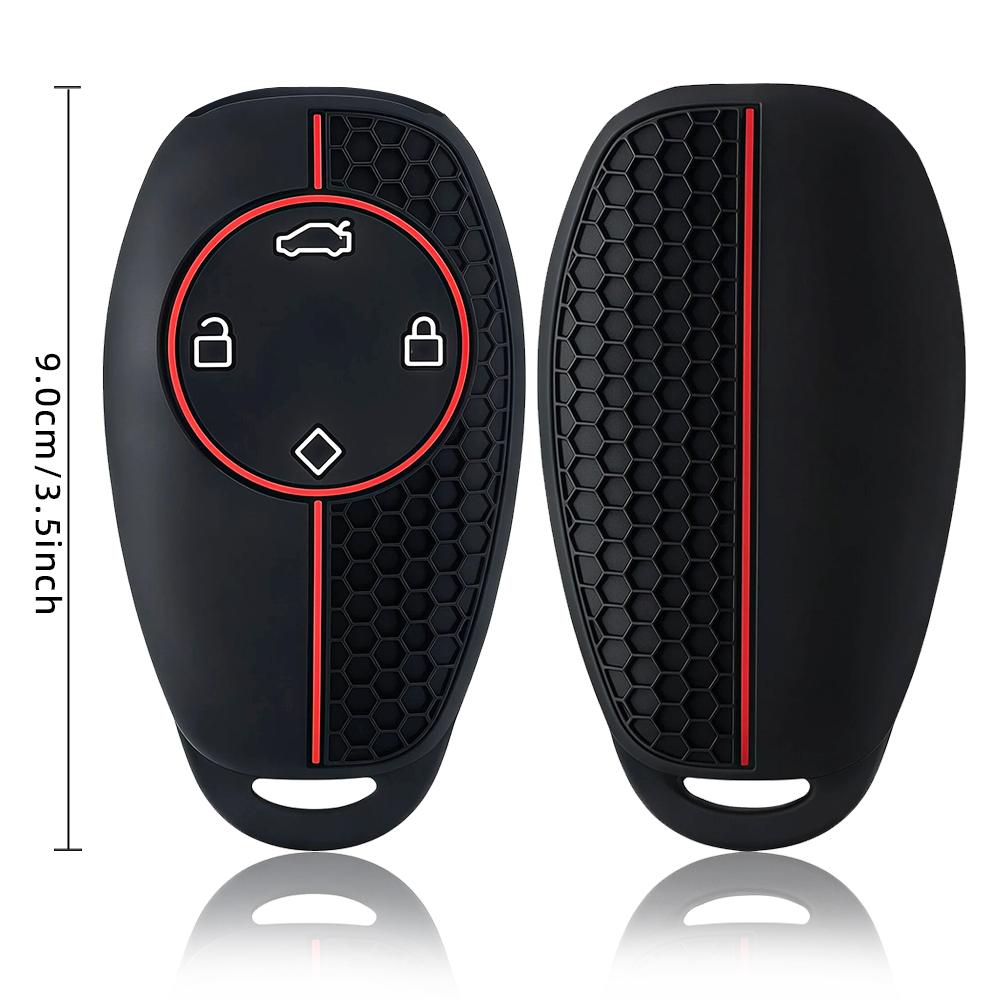 Silicone car key cover case shell holder for leapmotor t03 s01 c11 4button key car accessories