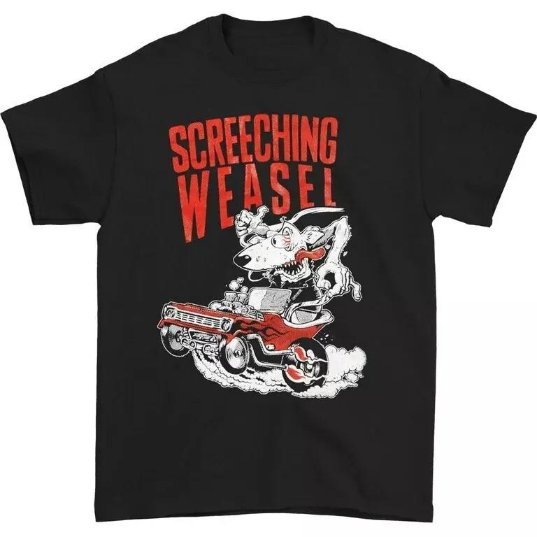 Screeching Weasel Gift For Fans Black T-Shirt Cotton All Size Unisex T-Shirt S