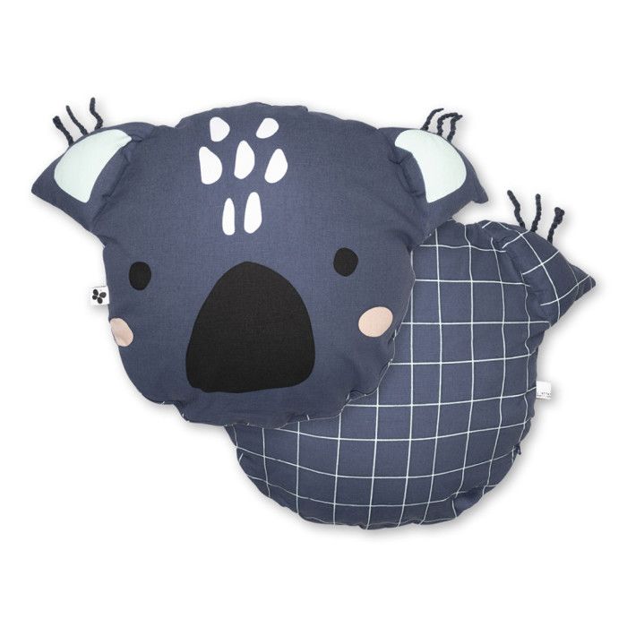 Coussin déco déhoussable réversible gamme "Minots" 100% Coton - Z'animaux