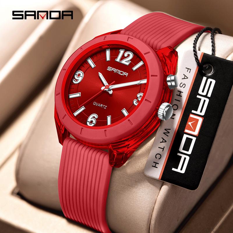 Sanda Silent Quartz Waterproof Luminous Watch for Middle School Students
