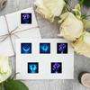 Glow-in-the-Dark Girl Sticker Roll - 500 Waterproof Creative Stickers for Skateboards, Water Bottles, Suitcases, and Diaries
