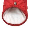 Winter Dog Coat Furry Lining Solid Color Windproof Dog Snowsuit Dog Coat Puppy Outfit Puppy Outfit Easy to Wear