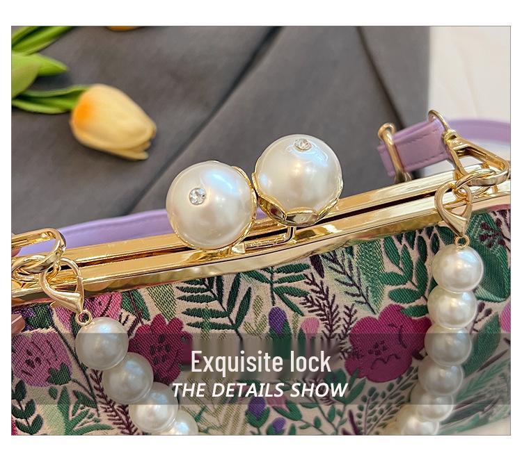 2026 Spring Retro Floral Shoulder Bag: Versatile & Trendy Crossbody for Women