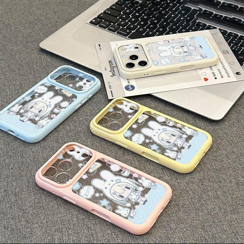 Cute Bunny Girl for Apple 11promax Phone Case 11 11 Acrylic 11 11 Side Soft 11