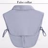 Perfect Match Women Business Fake Collar Girls Lapel Half Shirt Detachable Collar Formal Suit Lapel False Collar Removable Half Shirt Fuax Col