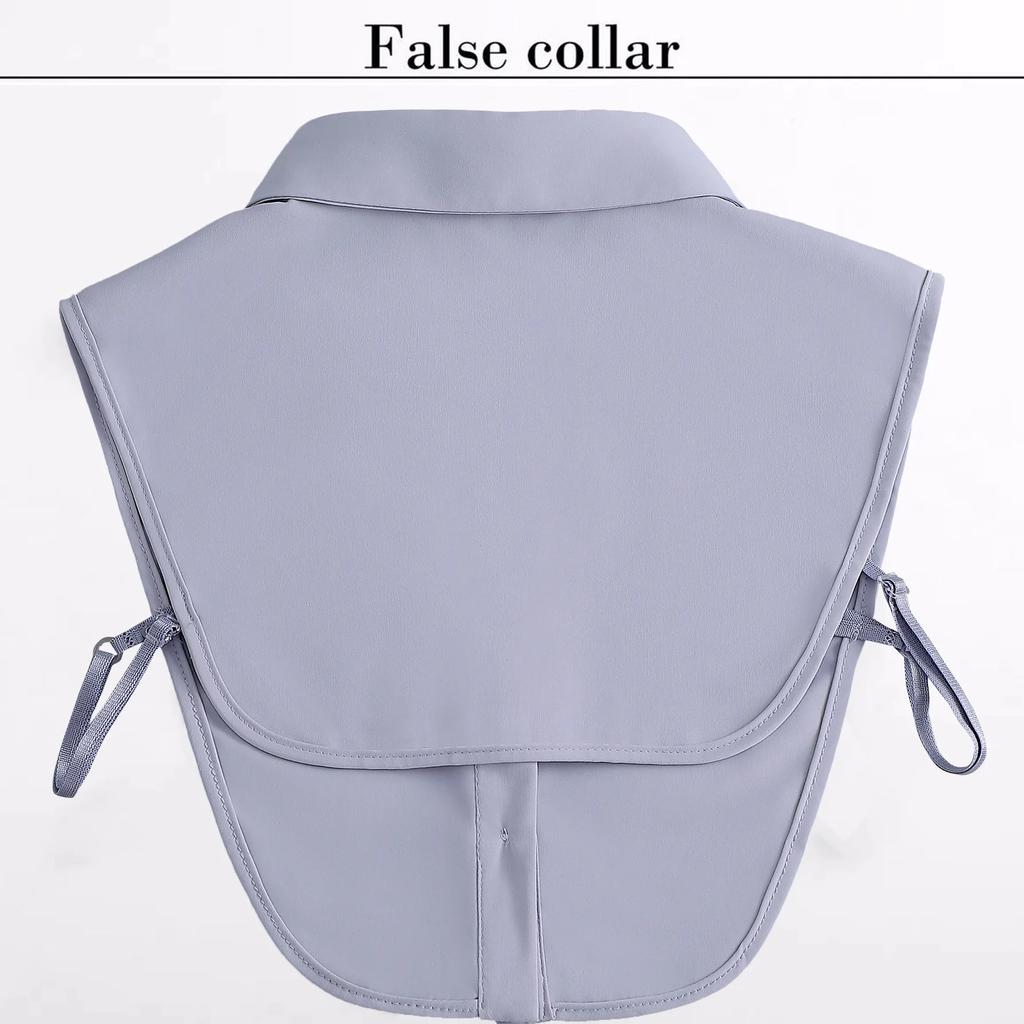 Perfect Match Women Business Fake Collar Girls Lapel Half Shirt Detachable Collar Formal Suit Lapel False Collar Removable Half Shirt Fuax Col