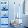 Bathroom Toilet Wall-mounted Vertical Toilet Brush Set No Dead Ends Long Handle Brush Gap Brush Toilet Dredge