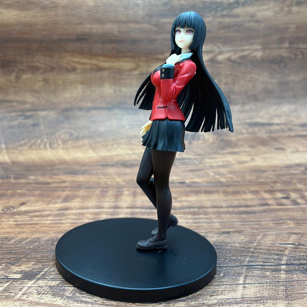 17,5 cm Anime Kakegurui Jabami Yumeko Figurka Anime z PVC Zabawka Wersja Mundurkowa Zabawka Kolekcjonerska Lalka Prezent Urodzinowy dla Dzieci