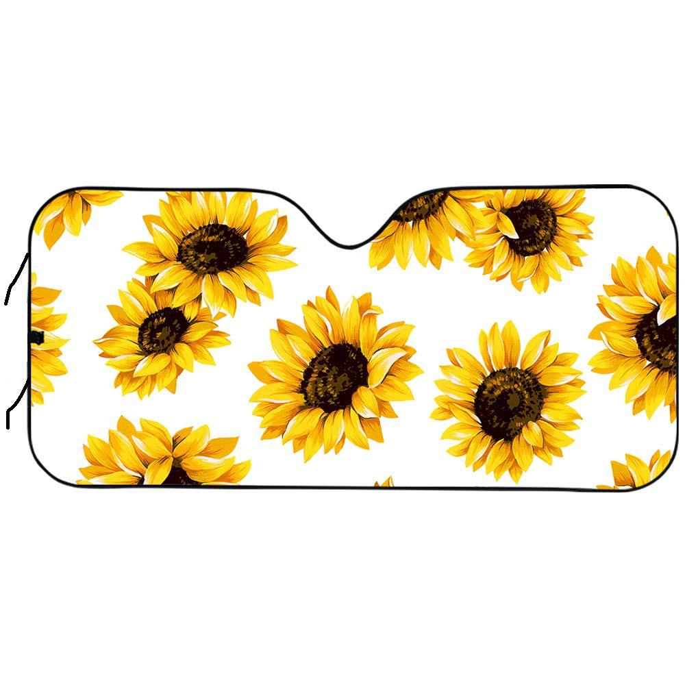 

Universal Printed Car Sun Shade - Aluminum Film Heat Insulation for Front Window Sunshade-130S