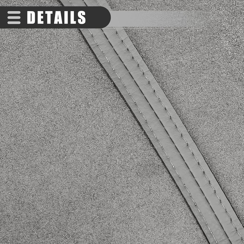 Motoforti Car Armrest Cover Pad, Center Console Cover, for Acura MDX 2007-2013, Microfiber Leather, Gray, 1 Pair