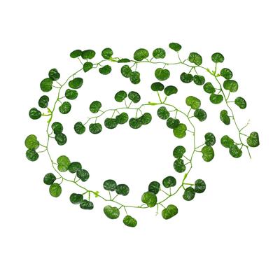 Artificial Vines Leaf Plants Wall Decoration Leaves Ornament Decorative Layout Props for Patio Hallway Wedding Party