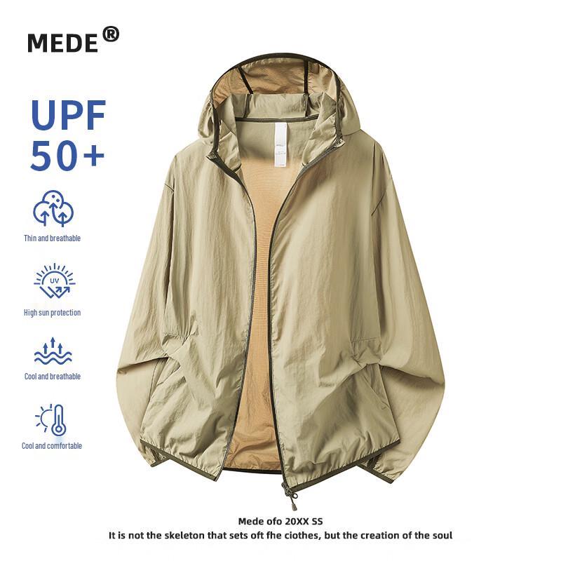 

MEDE Unisex Summer Ice Silk Sun Protection Hoodie Jacket XL
