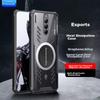 Phone Case Nubia Red Magic 8 Pro/8 Pro+/8S Pro/8 S Pro+, Full Lens Protection, Transparent Metal Magnetic Case with Cooling Pad, Black