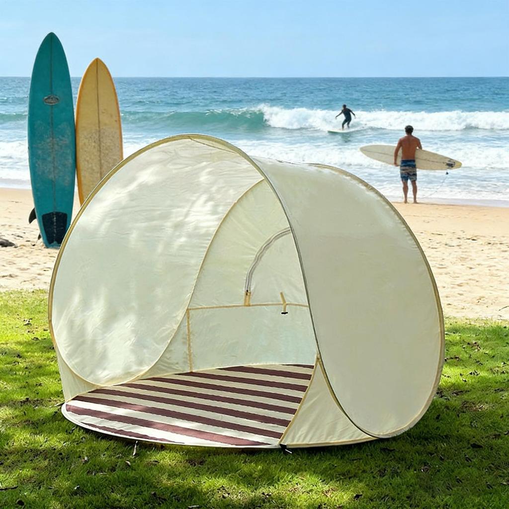 Portable Easy Pop Tent For Beach Person Canopy Beach Shade With Ventilating Mesh Window For Outdoor Camp Picnic Garden Backyard