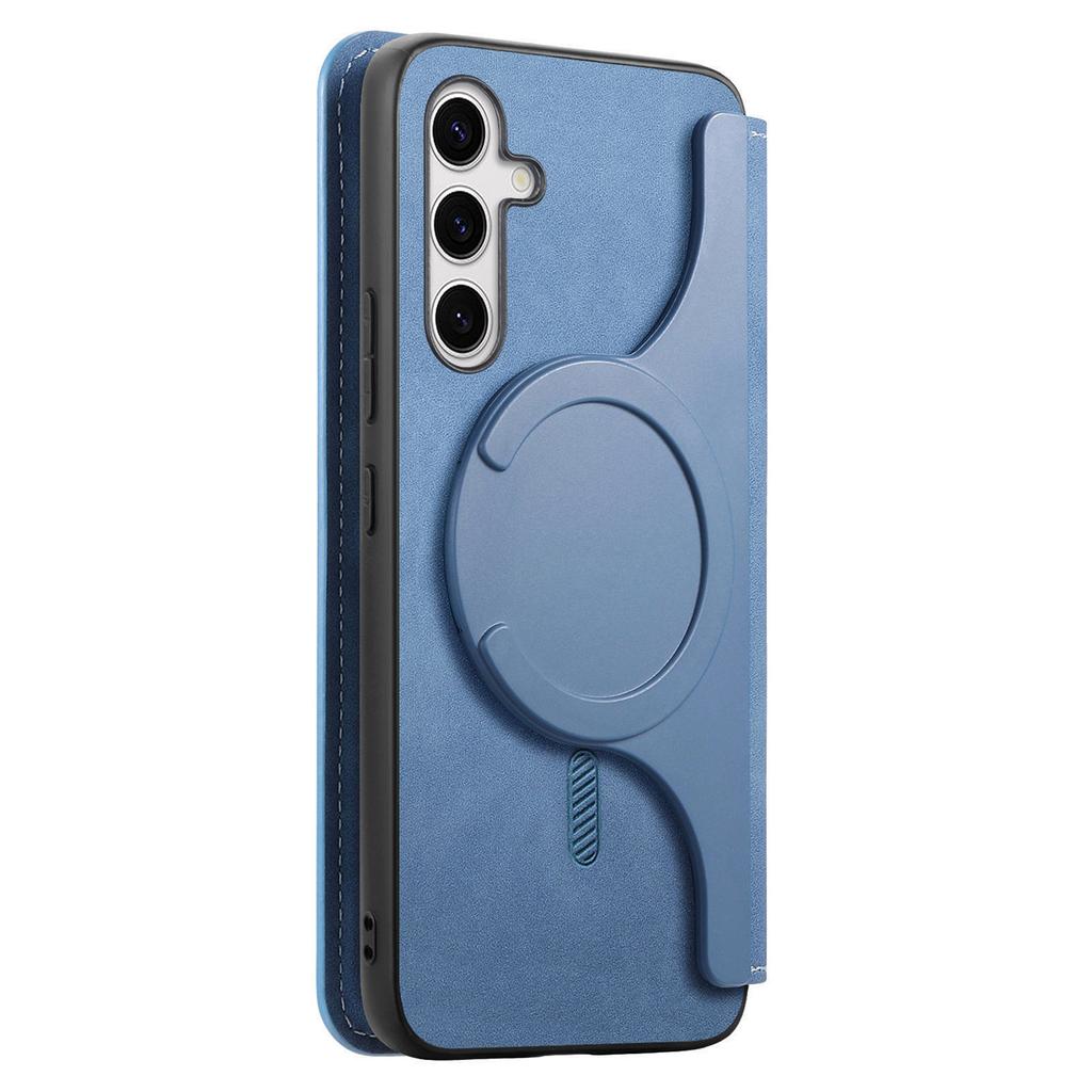 For Samsung Galaxy S25+ Leather Case CASENEO Cross Texture Detachable Magnetic Phone Cover Wallet Stand