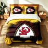 Kansas City Chiefs (23) 3pc Set Suitable for Master Bedrooms Soft and Comfortable an Ideal Gift for Family and Friends Includes One Duvet Cover and Tw
