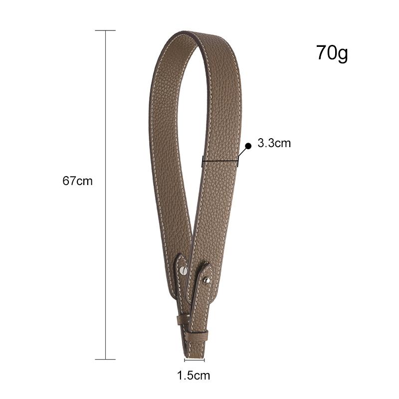 3.3cm 2.6cm Wide Genuine Leather Shoulder Bag Straps Replacement Cowhide Crossbody Strap for Handbag Handle Belt Purse Accessory